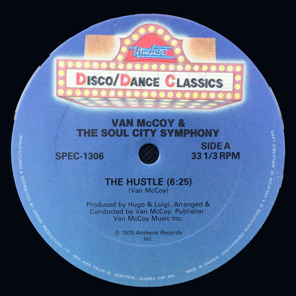 Van McCoy & The Soul City Symphony / Van McCoy : The Hustle / Love Is The Answer / Soul Cha Cha (12", RE, Blu)