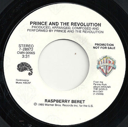 Prince And The Revolution : Raspberry Beret (7", Single, Promo, Styrene, ARC)