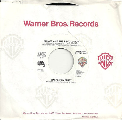 Prince And The Revolution : Raspberry Beret (7", Single, Promo, Styrene, ARC)