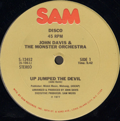 John Davis & The Monster Orchestra : Up Jumped The Devil (12")
