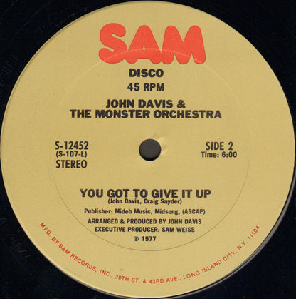 John Davis & The Monster Orchestra : Up Jumped The Devil (12")