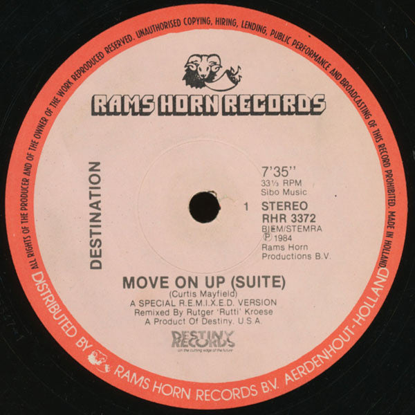 Destination (2) : Move On Up (Suite) (12")
