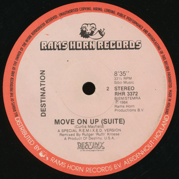 Destination (2) : Move On Up (Suite) (12")