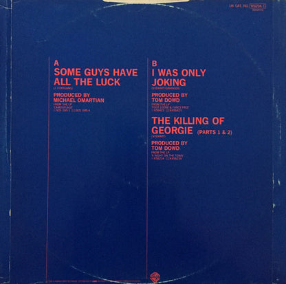 Rod Stewart : Some Guys Have All The Luck (12")