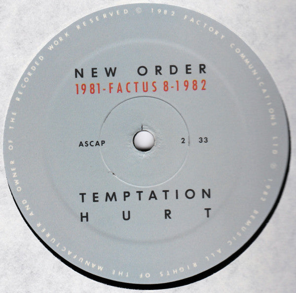 New Order : 1981-1982 (12", Comp)