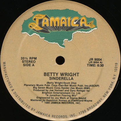 Betty Wright : Sinderella (12")