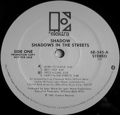 Shadow (21) : Shadows In The Streets (LP, Album, Promo)