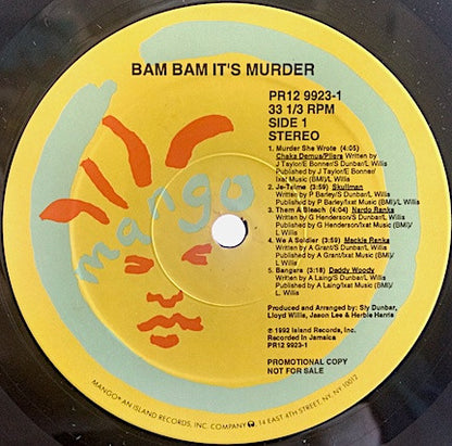 Various : Bam Bam It's Murder (LP, Comp, Promo)