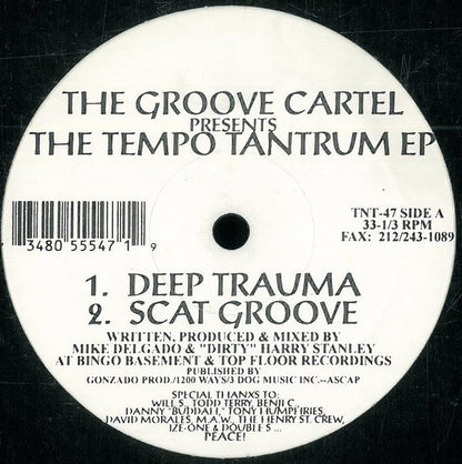 The Groove Cartel : The Tempo Tantrum EP (12", EP)