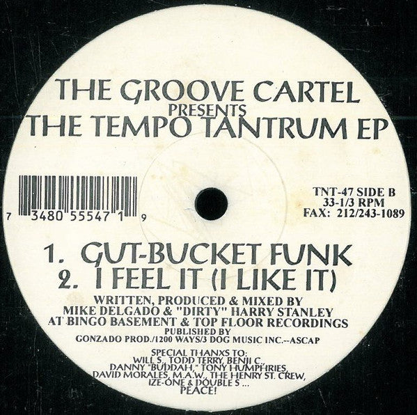 The Groove Cartel : The Tempo Tantrum EP (12", EP)