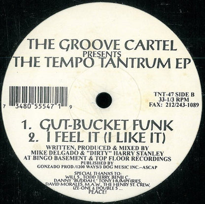 The Groove Cartel : The Tempo Tantrum EP (12", EP)