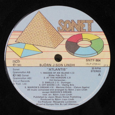 Björn J:Son Lindh : Atlantis (LP, Album)
