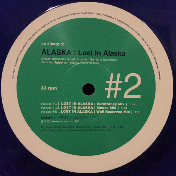 Alaska : Lost In Alaska (12", Blu)