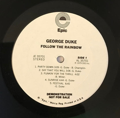 George Duke : Follow The Rainbow (LP, Album, Promo, Pit)