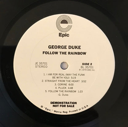 George Duke : Follow The Rainbow (LP, Album, Promo, Pit)