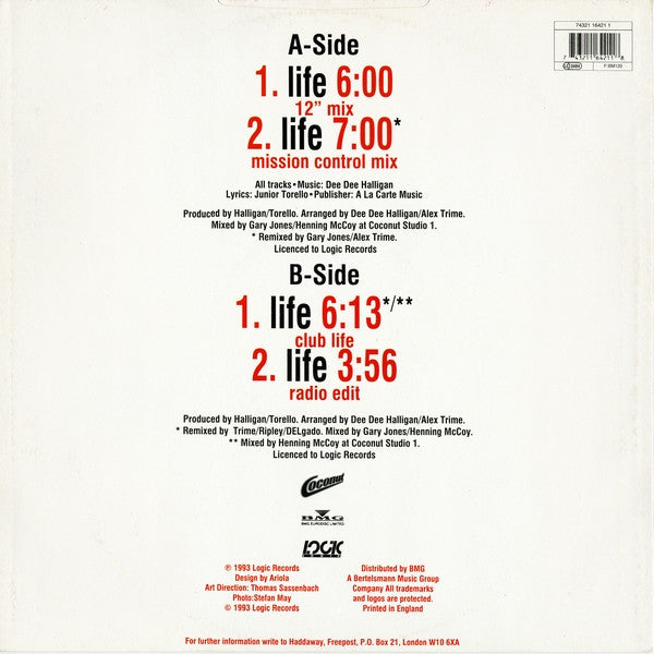 Haddaway : Life (12")