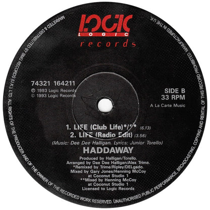 Haddaway : Life (12")
