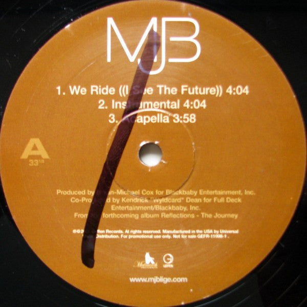 Mjb* : We Ride (I See The Future) (12", Promo)
