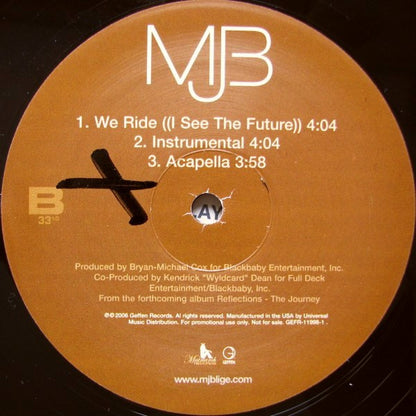 Mjb* : We Ride (I See The Future) (12", Promo)
