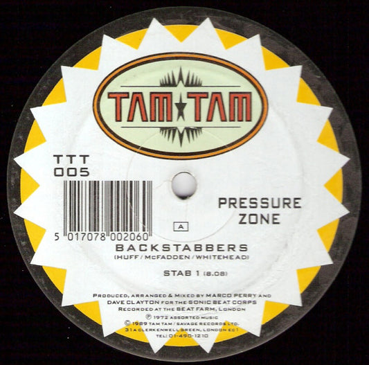 Pressure Zone : Backstabbers (12")
