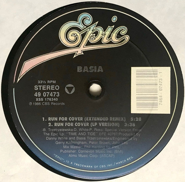 Basia : Run For Cover (12")
