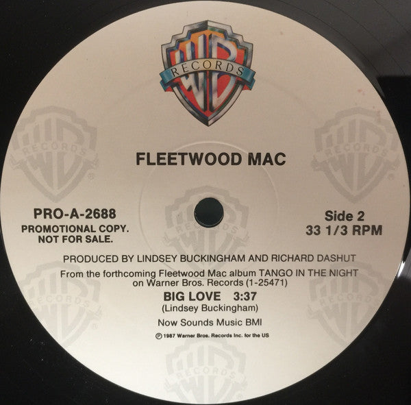 Fleetwood Mac : Big Love (12", Promo)