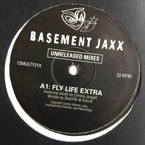 Basement Jaxx : Fly Life (Unreleased Mixes) (12", Single)