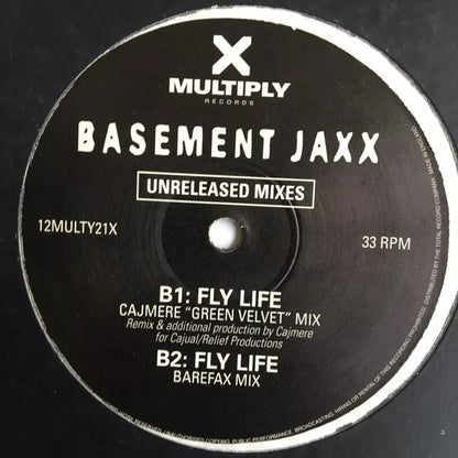 Basement Jaxx : Fly Life (Unreleased Mixes) (12", Single)