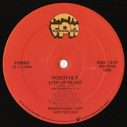 Positive K : Step Up Front (12", Promo)