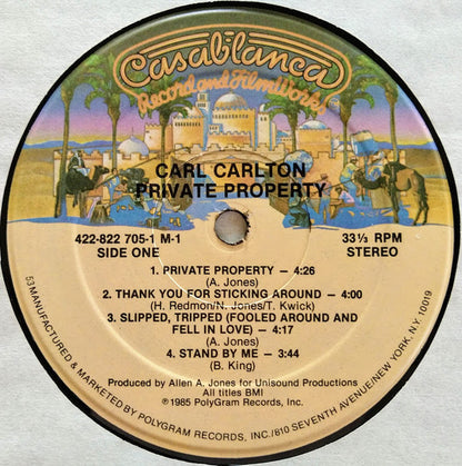 Carl Carlton : Private Property (LP, Album, 53)
