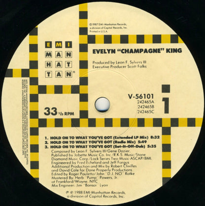 Evelyn "Champagne" King* : Hold On To What You've Got (12", Single)