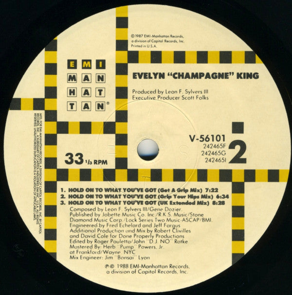 Evelyn "Champagne" King* : Hold On To What You've Got (12", Single)