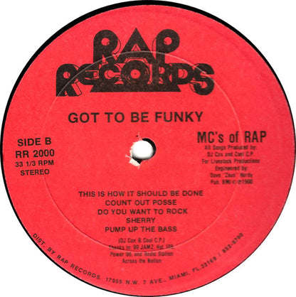 MC's Of Rap : Got To Be Funky (LP, Album)