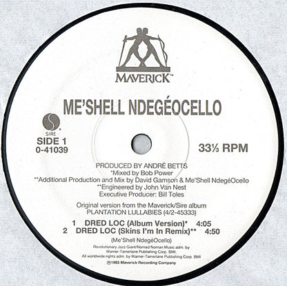 Me'Shell NdegéOcello : Dred Loc (12")