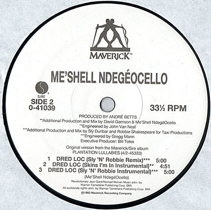 Me'Shell NdegéOcello : Dred Loc (12")