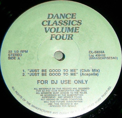 Various : Just Be Good To Me / Just A Touch / Circles (LP, Promo, Unofficial)