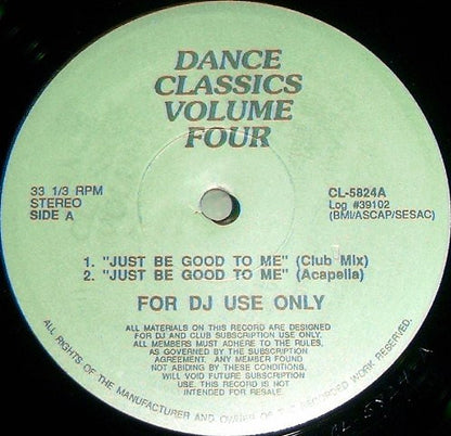 Various : Just Be Good To Me / Just A Touch / Circles (LP, Promo, Unofficial)