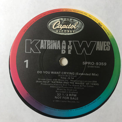 Katrina And The Waves : Do You Want Crying (12", Promo)
