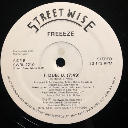 Freeeze* : I.O.U. (12", Promo)