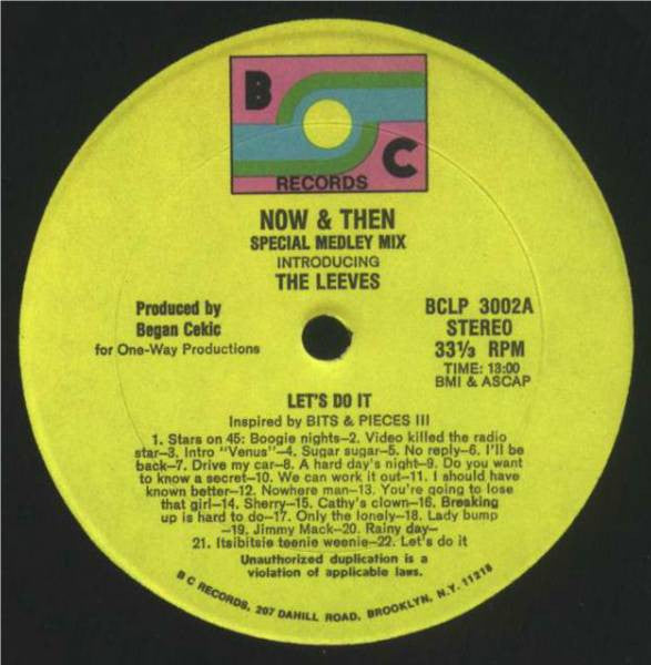 The Leeves : Now And Then (Special Medley Mix) (LP, Album, Pic)