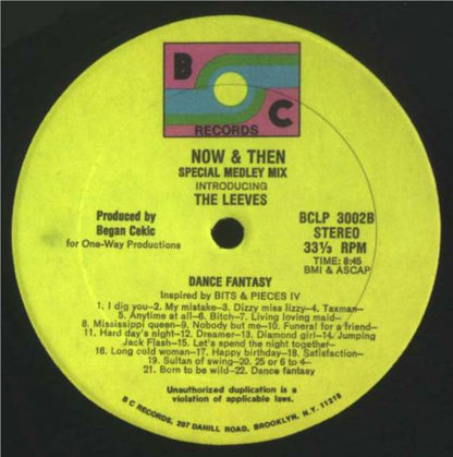 The Leeves : Now And Then (Special Medley Mix) (LP, Album, Pic)