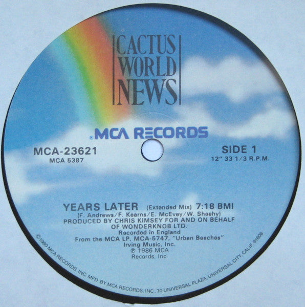 Cactus World News : Years Later (12")