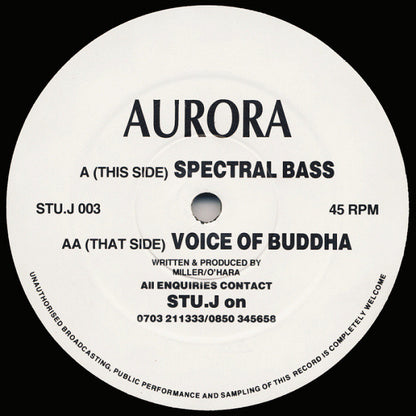 Aurora (3) : Spectral Bass / Voice Of Buddha (12")