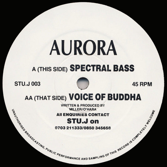 Aurora (3) : Spectral Bass / Voice Of Buddha (12")