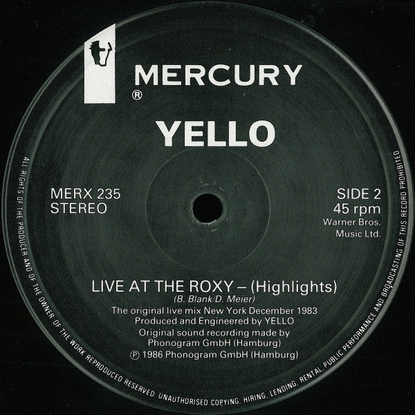 Yello : Vicious Games (12", Single)