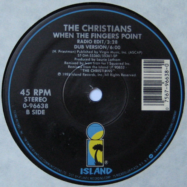 The Christians : When The Fingers Point (12")