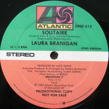 Laura Branigan : Solitaire (12", Promo)