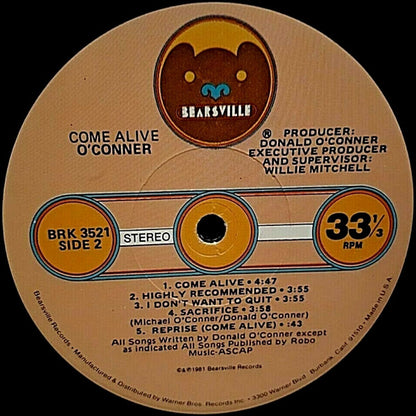 O'Conner* : Come Alive (LP, Album)