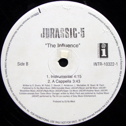 Jurassic 5 : The Influence (12", Promo)