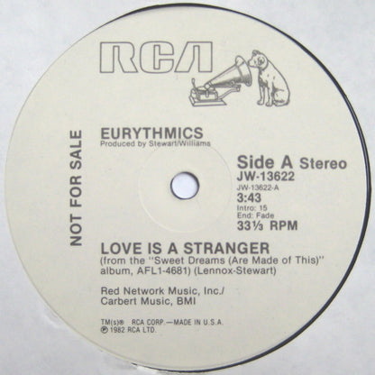 Eurythmics : Love Is A Stranger (12", Single, Promo)